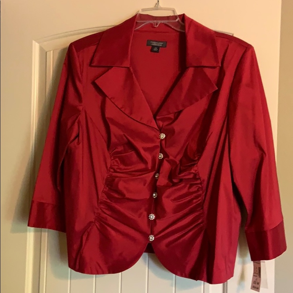 Red dressy top
